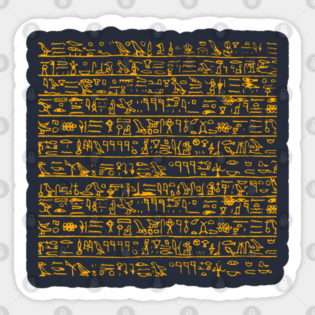 Egyptian hieroglyphs Sticker by Jirka Svetlik